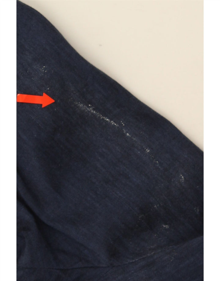 Męska marynarka zapinana na 3 guziki Ted Baker, rozmiar 6, 2XL, niebieska lniana