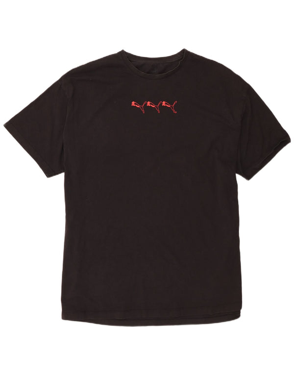 T-shirt męski Puma XL, czarny, bawełniany