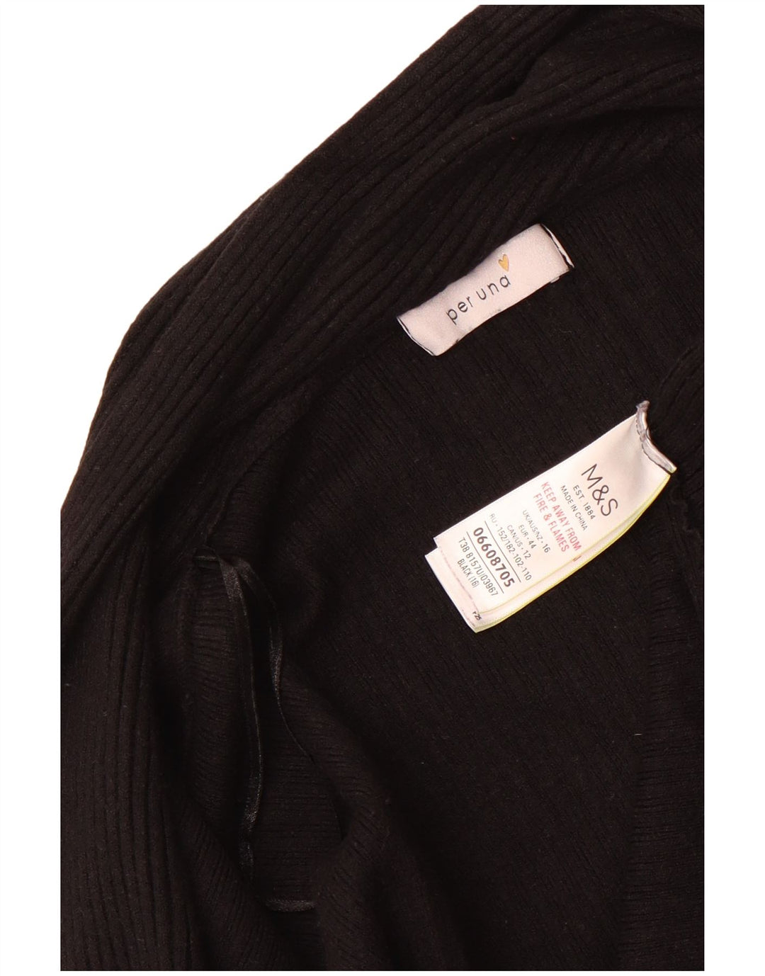 Marks & Spencer Damski sweter rozpinany Per Una, UK 16, duży, czarny