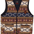Męska kamizelka polarowa Master UK 42 XL Wielobarwny geometryczny poliester