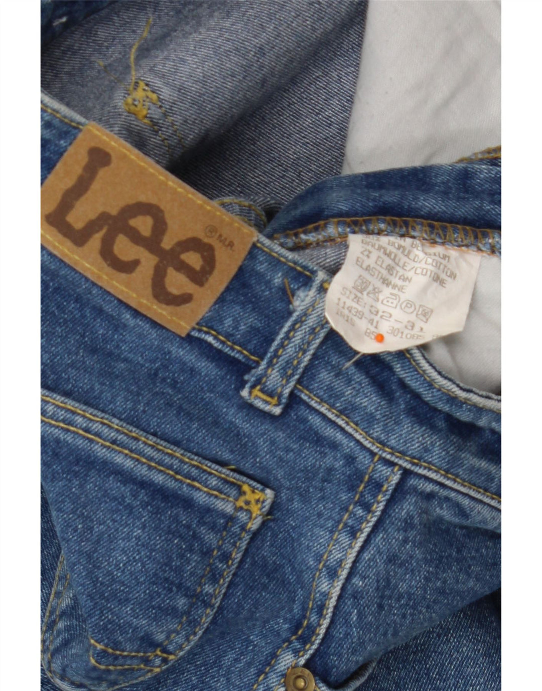 Damskie jeansy skinny z wysokim stanem LEE W32 L31, niebieska bawełna