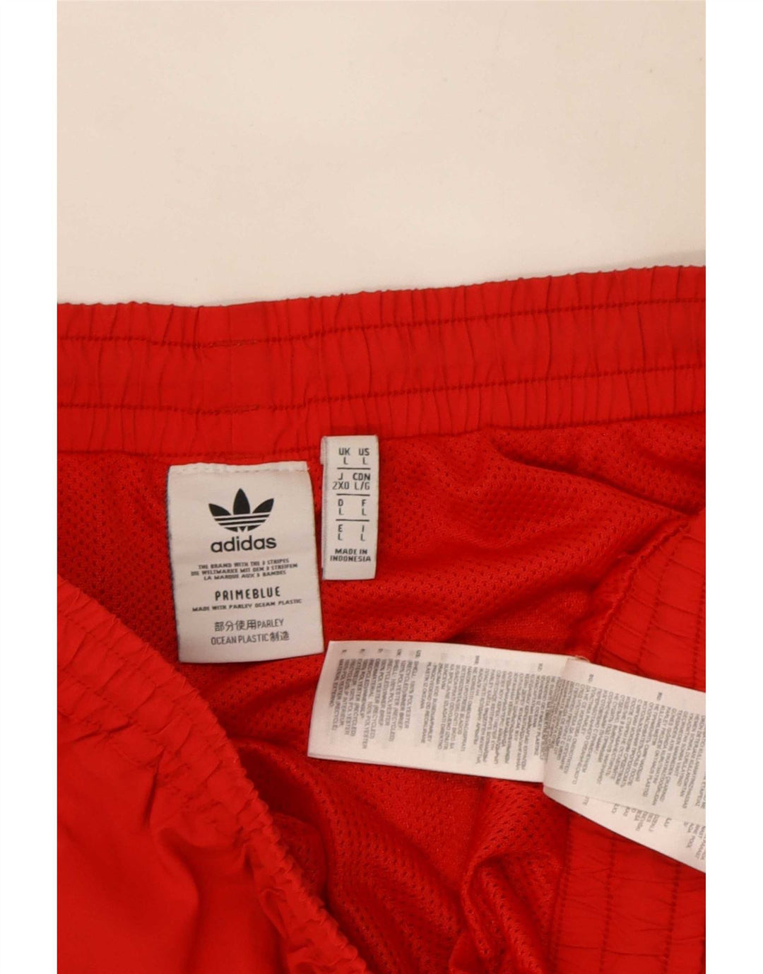 Męskie spodenki sportowe Adidas Prime Blue Graphic Graphic, duże, czerwone, poliestrowe