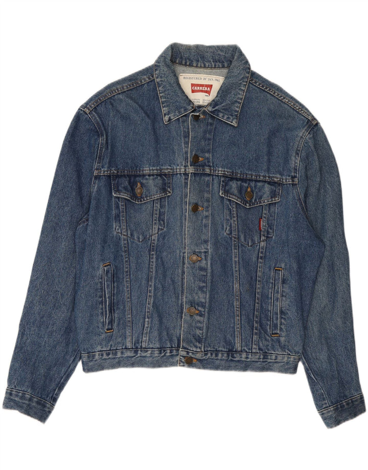 CARRERA Mens Denim Jacket UK 38 Medium Blue Vintage Carrera and Second-Hand Carrera from Messina Hembry 