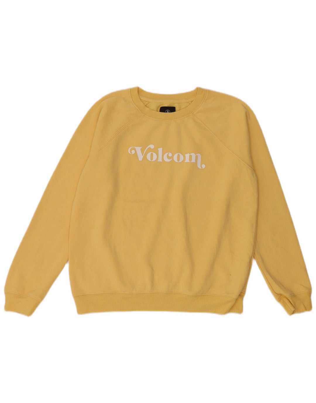 Damska bluza dresowa Volcom Graphic Oversize US 4/6, mała żółta