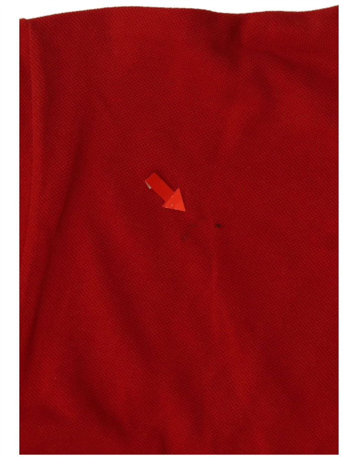 Męska koszulka polo Lacoste, rozmiar 5, duża, czerwona, bawełniana