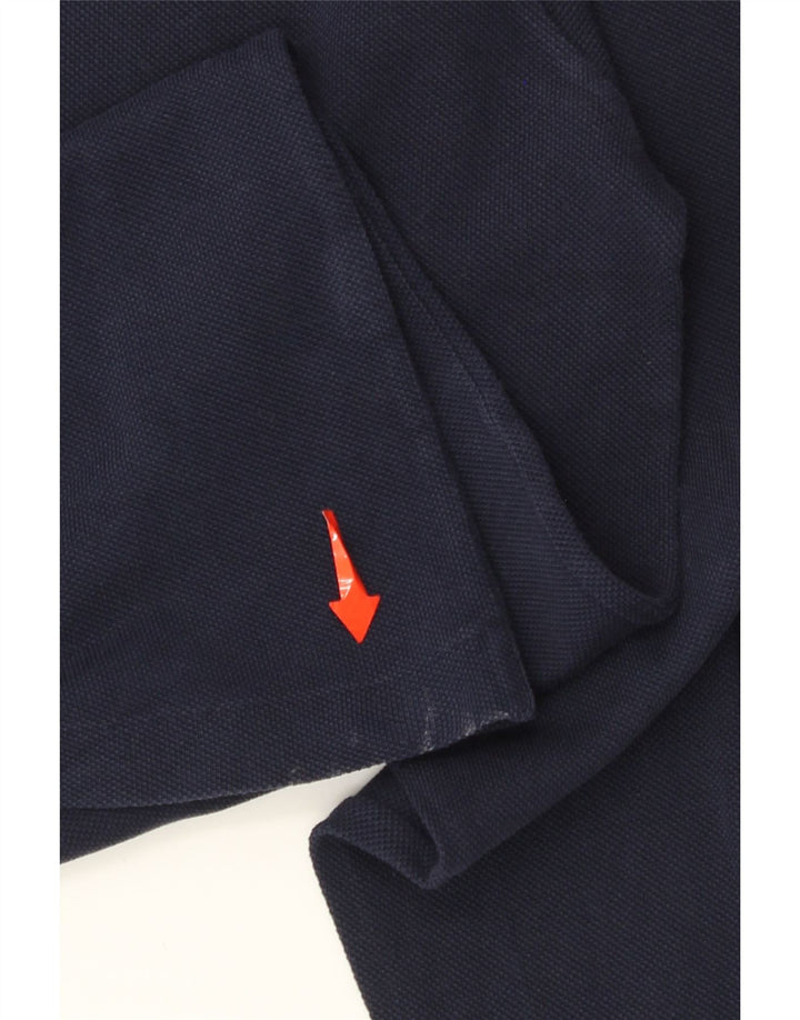 Męska koszulka polo Lacoste z długim rękawem, rozmiar 4, średnia, granatowa, bawełniana