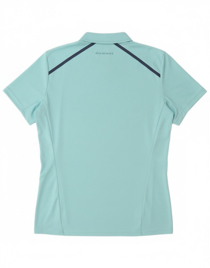 Męski T-shirt Mammut Polartec z zamkiem błyskawicznym, duży, niebieski poliester