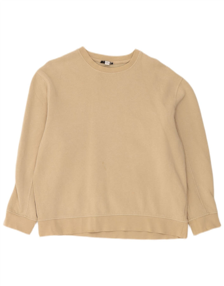 Damski sweter oversize Topshop UK 14, średni beż, bawełna