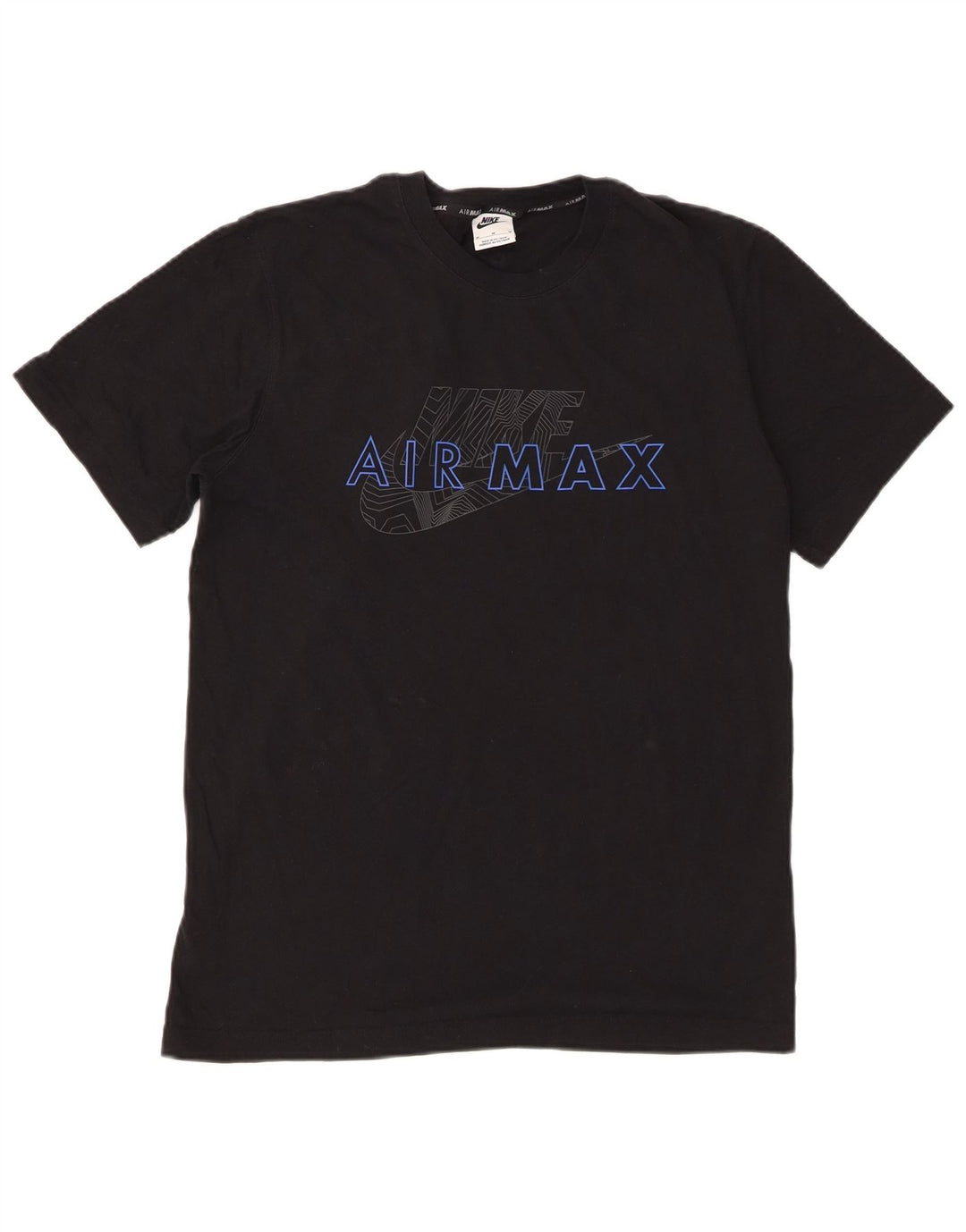 Męski T-shirt z grafiką Nike, średni czarny, bawełniany