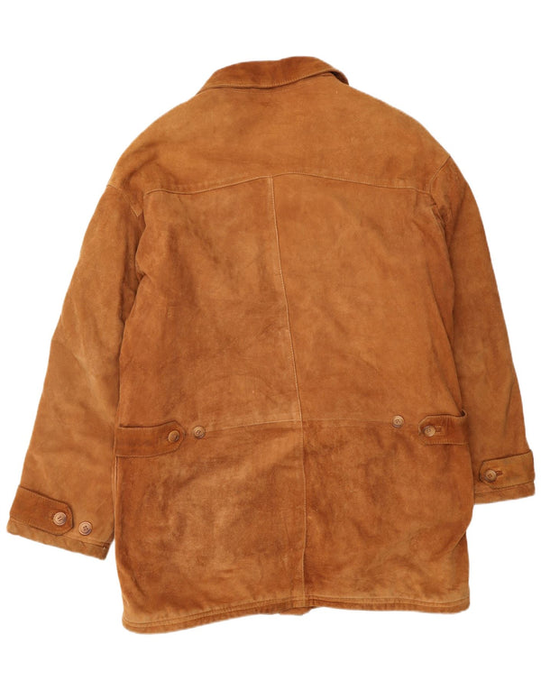 Zamszowa kurtka męska VINTAGE IT 52 XL w kolorze beżowym