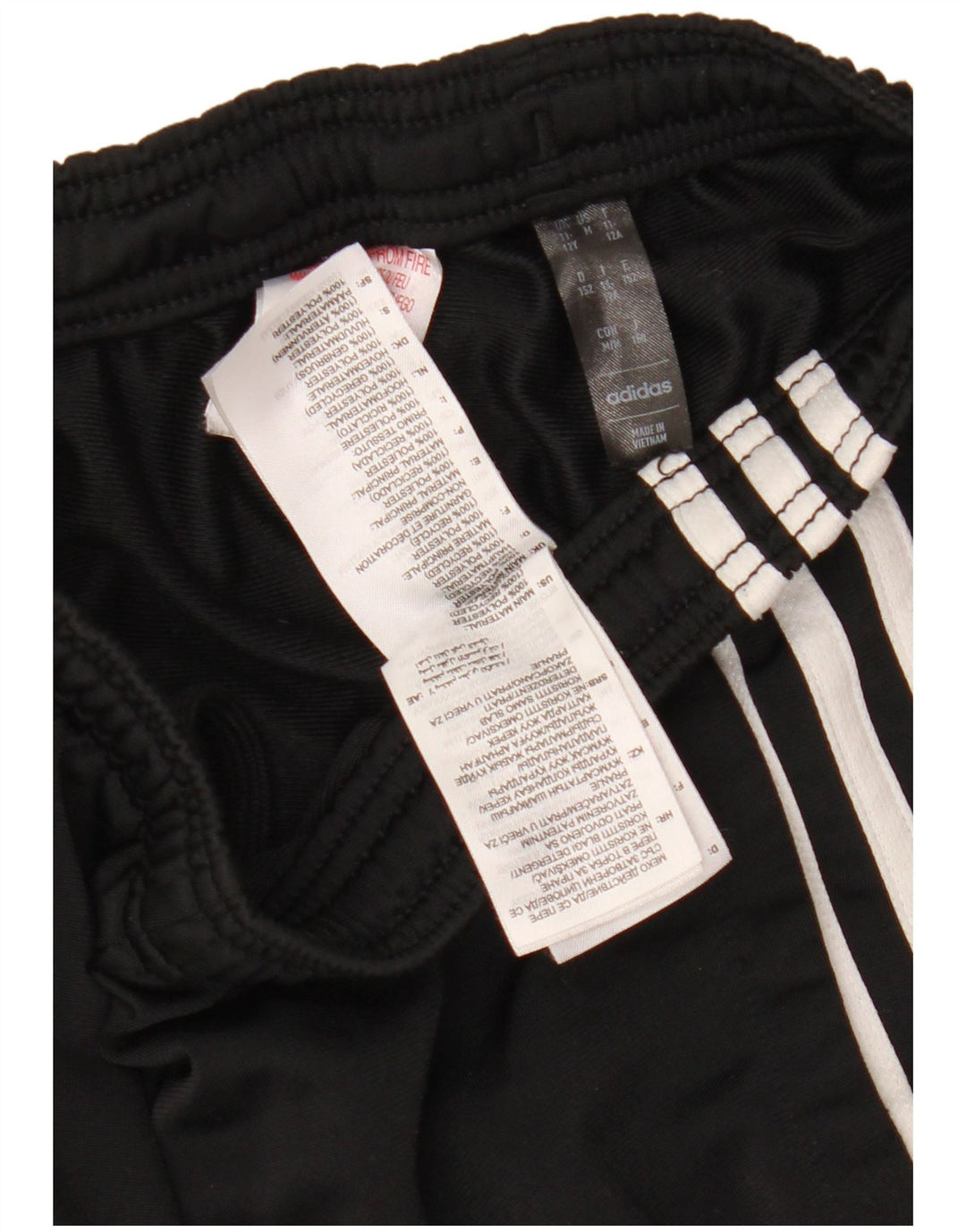 Spodnie dresowe ADIDAS dziewczęce 11-12 lat, czarny poliester