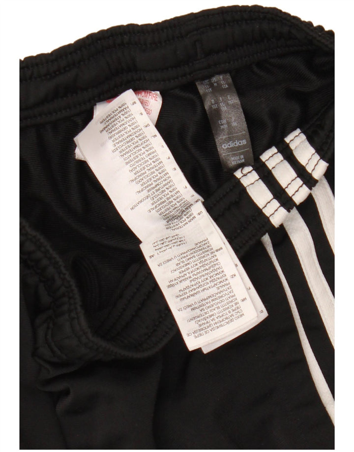 Spodnie dresowe ADIDAS dziewczęce 11-12 lat, czarny poliester