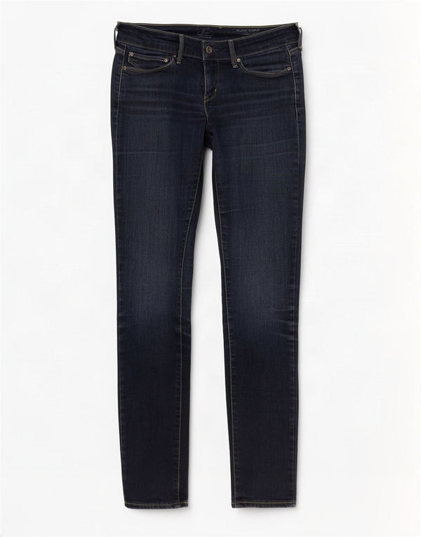 Damskie jeansy skinny z niską talią Levi's W28 L32 Niebieska bawełna