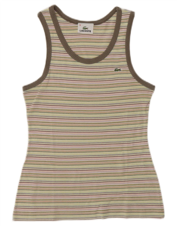 Damska kamizelka Lacoste Crop Top, rozmiar 38, średnia, wielokolorowa bawełna w paski