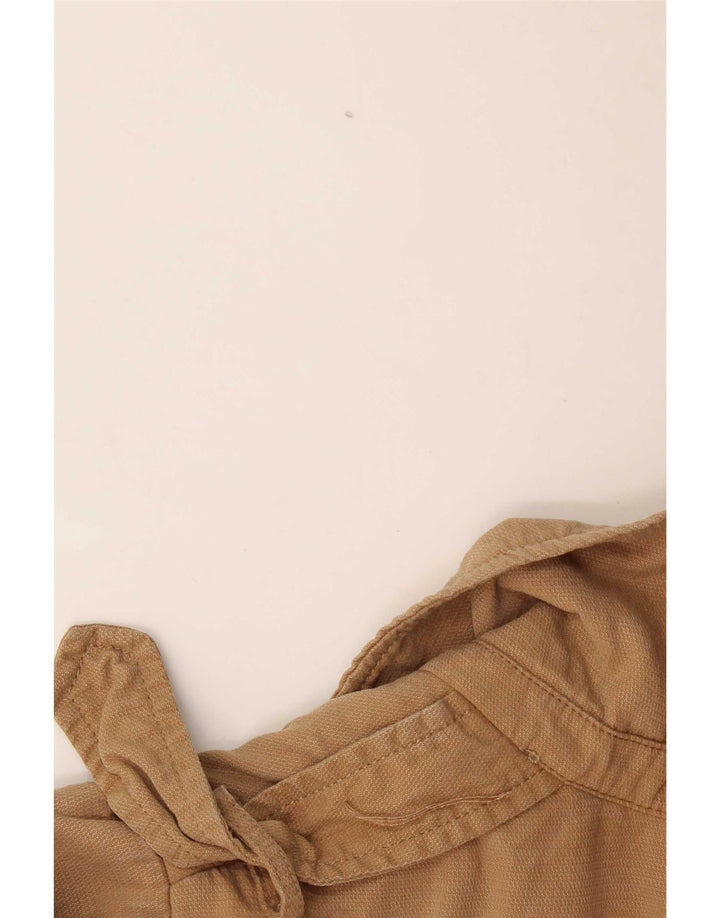 Damska otwarta, oversize'owa kurtka wojskowa Zara UK 10 Small Beige Lyocell