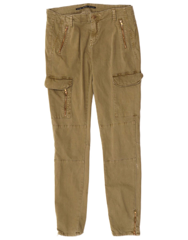Damskie spodnie cargo Zara EU 42 Large W32 L29 Khaki Cotton