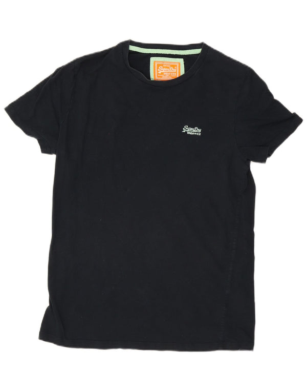 Męski T-shirt Superdry, duży, granatowy, bawełniany