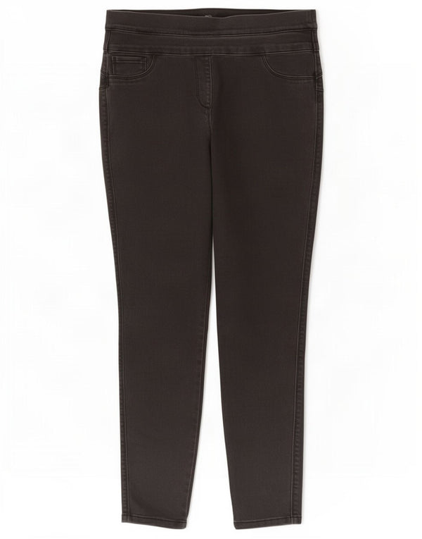 Damskie jeansy Jegging M&Co UK 14 Medium W30 L29 Czarna bawełna