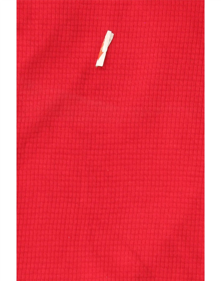 Męski top z długim rękawem Hollister Regular Graphic, mały, czerwony, bawełniany