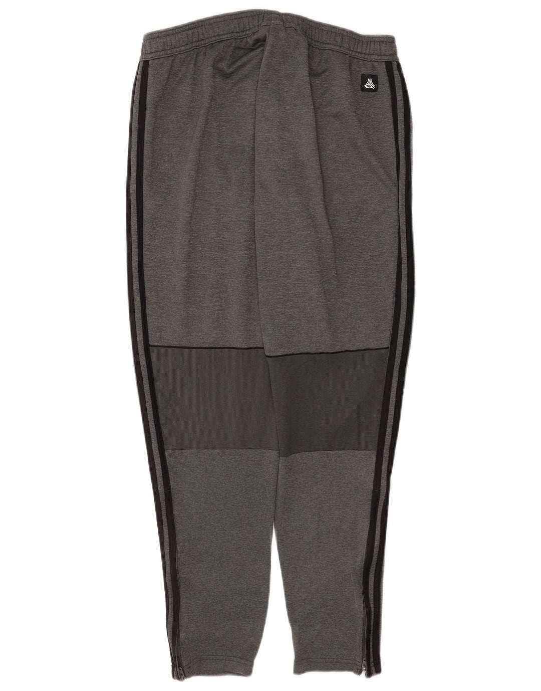 Męskie spodnie dresowe Adidas, duże, szare, z poliestru