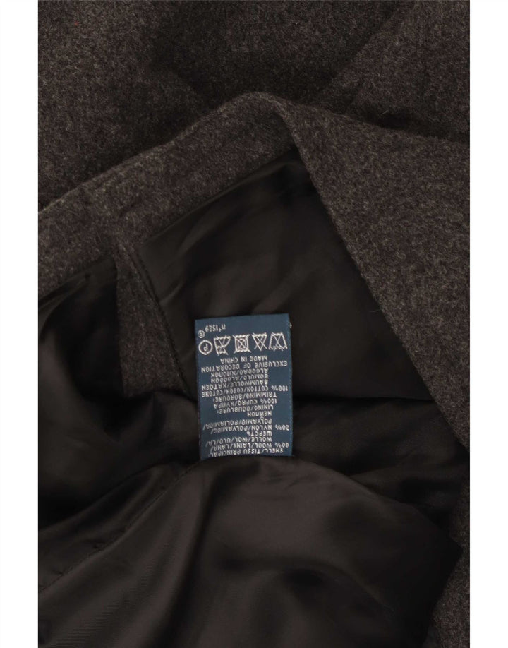 Polo Ralph Lauren Męski płaszcz grochowy UK 40, duży, szary, wełniany