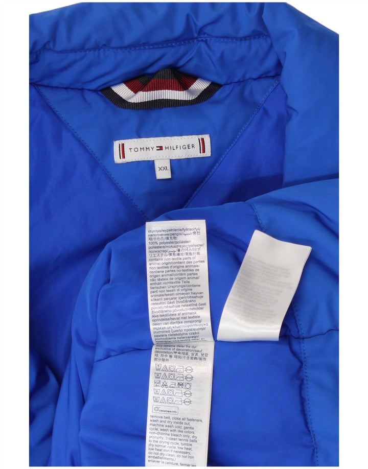 Damska ocieplana kurtka Tommy Hilfiger UK 20 2XL Niebieski poliester