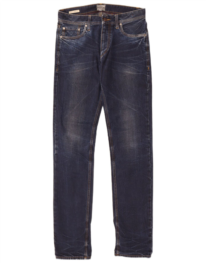 Męskie jeansy Jack & Jones Tim Slim W32 L36 Niebieskie bawełniane