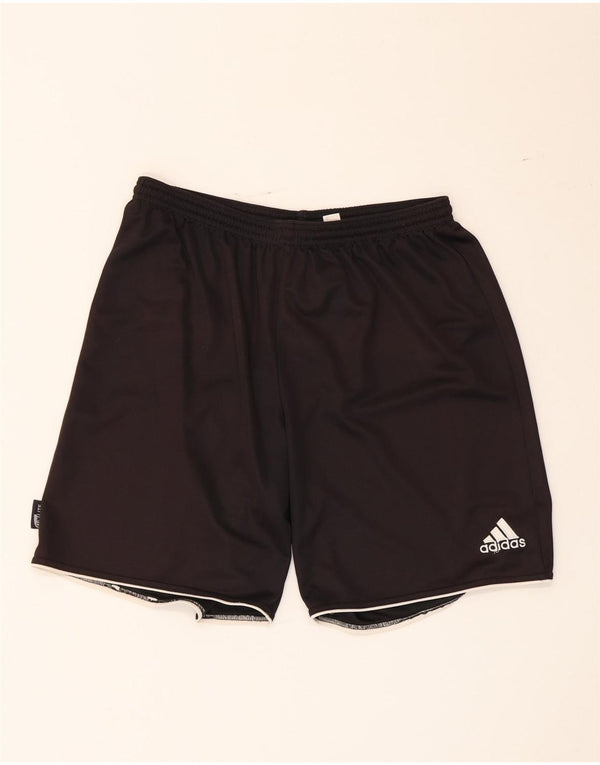 Męskie spodenki sportowe Adidas Climalite, duże, czarne, poliestrowe