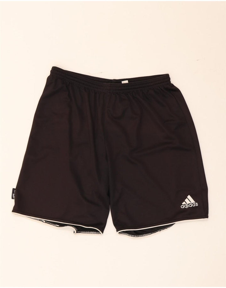 Męskie spodenki sportowe Adidas Climalite, duże, czarne, poliestrowe