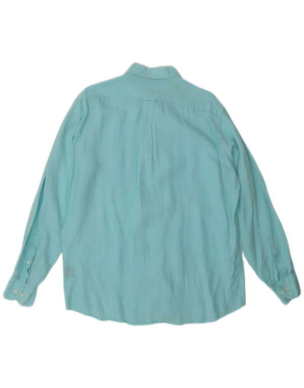 Faconnable Koszula męska Medium Blue Linen