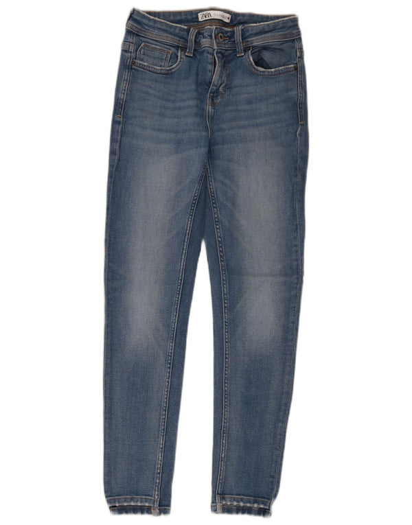 Damskie jeansy skinny Zara EU 36 XS W26 L28 Niebieskie