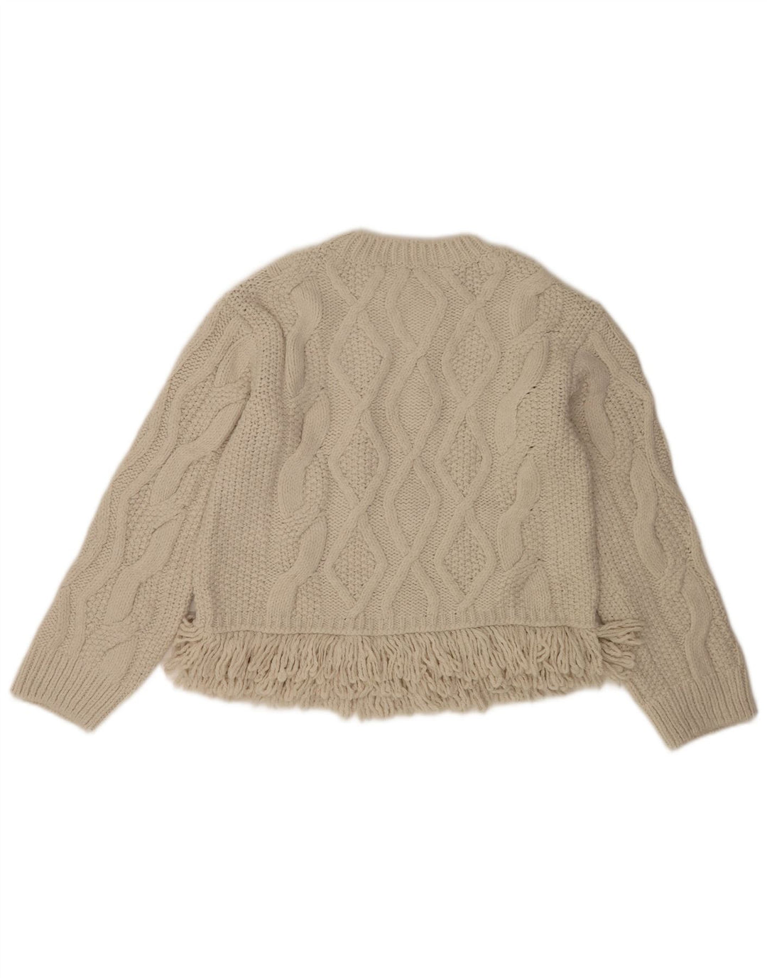 Marks & Spencer Damski sweter oversize z dekoltem w łódkę, UK 10, mały, beżowy