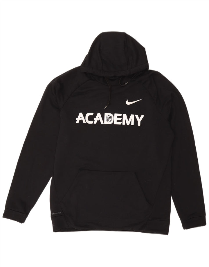 Męski sweter z kapturem NIKE z grafiką NFL, duży, czarny, poliestrowy