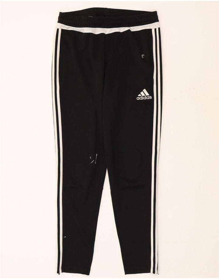 Męskie spodnie dresowe Adidas Climacool, średnio czarne, z blokami kolorów