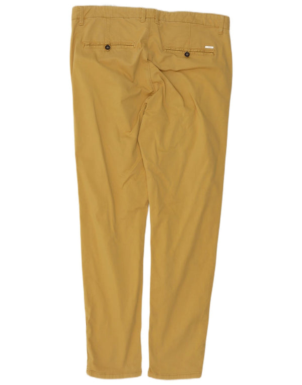 Męskie spodnie chino Zara EU 46 XL W36 L32 Żółta bawełna