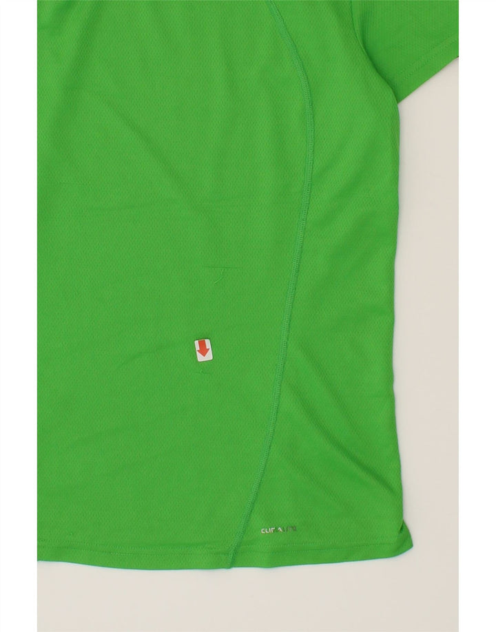 ADIDAS Womens T-Shirt Top UK 10 Small Green Polyester Vintage Adidas and Second-Hand Adidas from Messina Hembry 