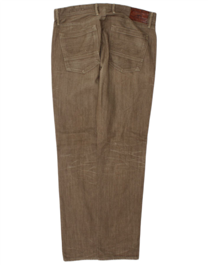 Męskie proste dżinsy Jack & Jones W34 L32, bawełna khaki