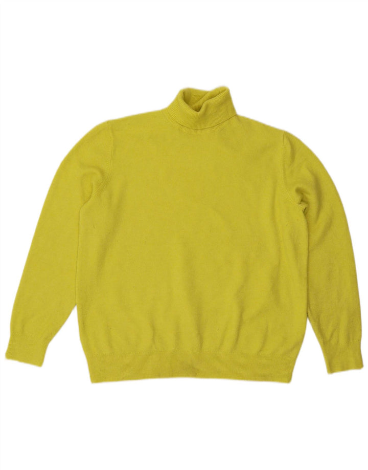 Sweter damski Marks & Spencer z wywijanym dekoltem, UK 14, średni żółty
