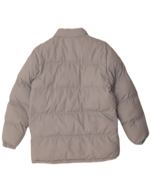 Wyściełana kurtka chłopięca Fila 15-16 lat XL, szara, poliestrowa w paski