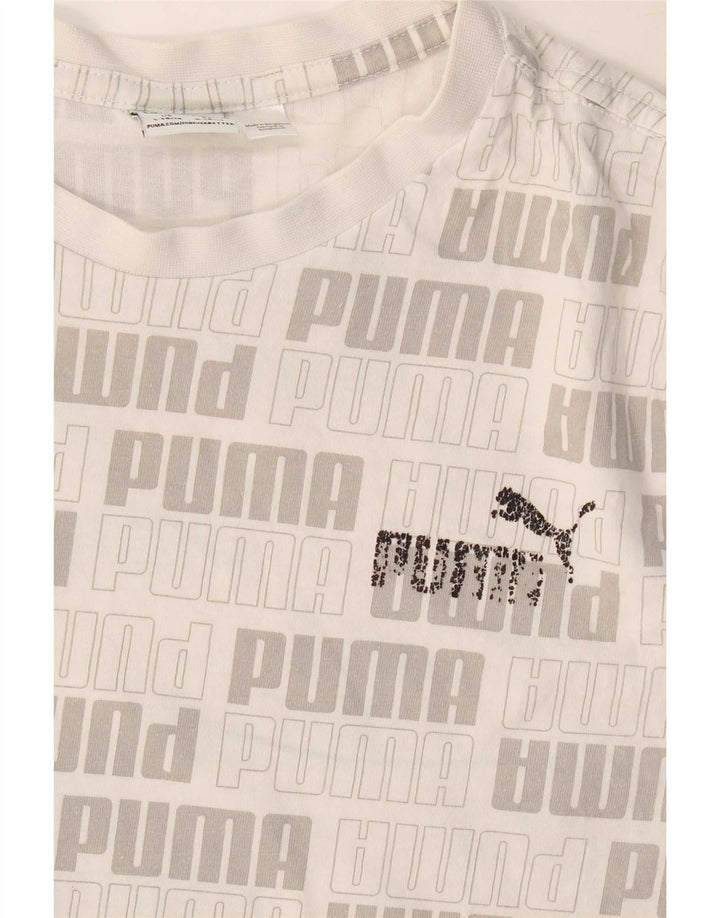 Chłopięcy T-shirt z grafiką Puma 14-15 lat, szary