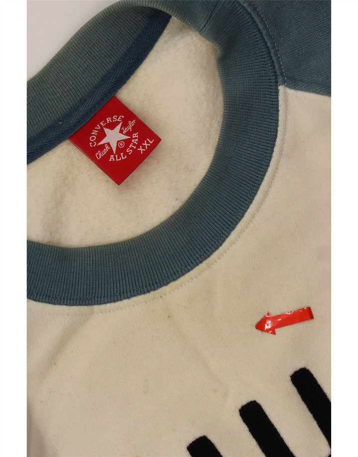 Męska bluza Converse Chuck Taylor Graphic Jumper 2XL w kolorze białym