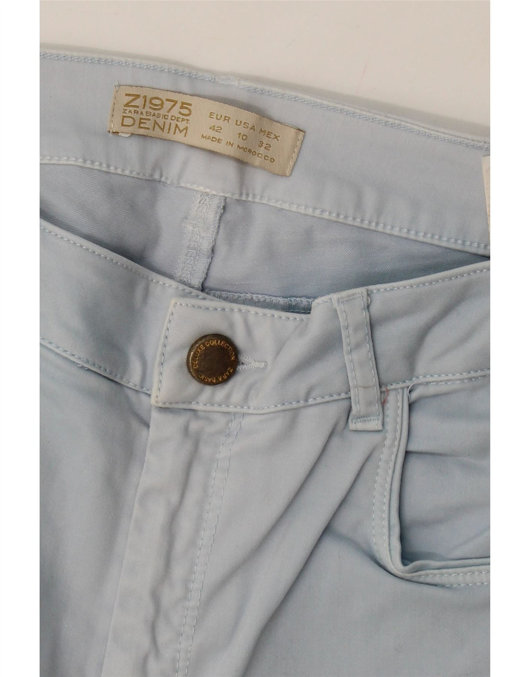 ZARA Womens Slim Jeans EU 42 Large W32 L30 Blue Cotton Vintage Zara and Second-Hand Zara from Messina Hembry 