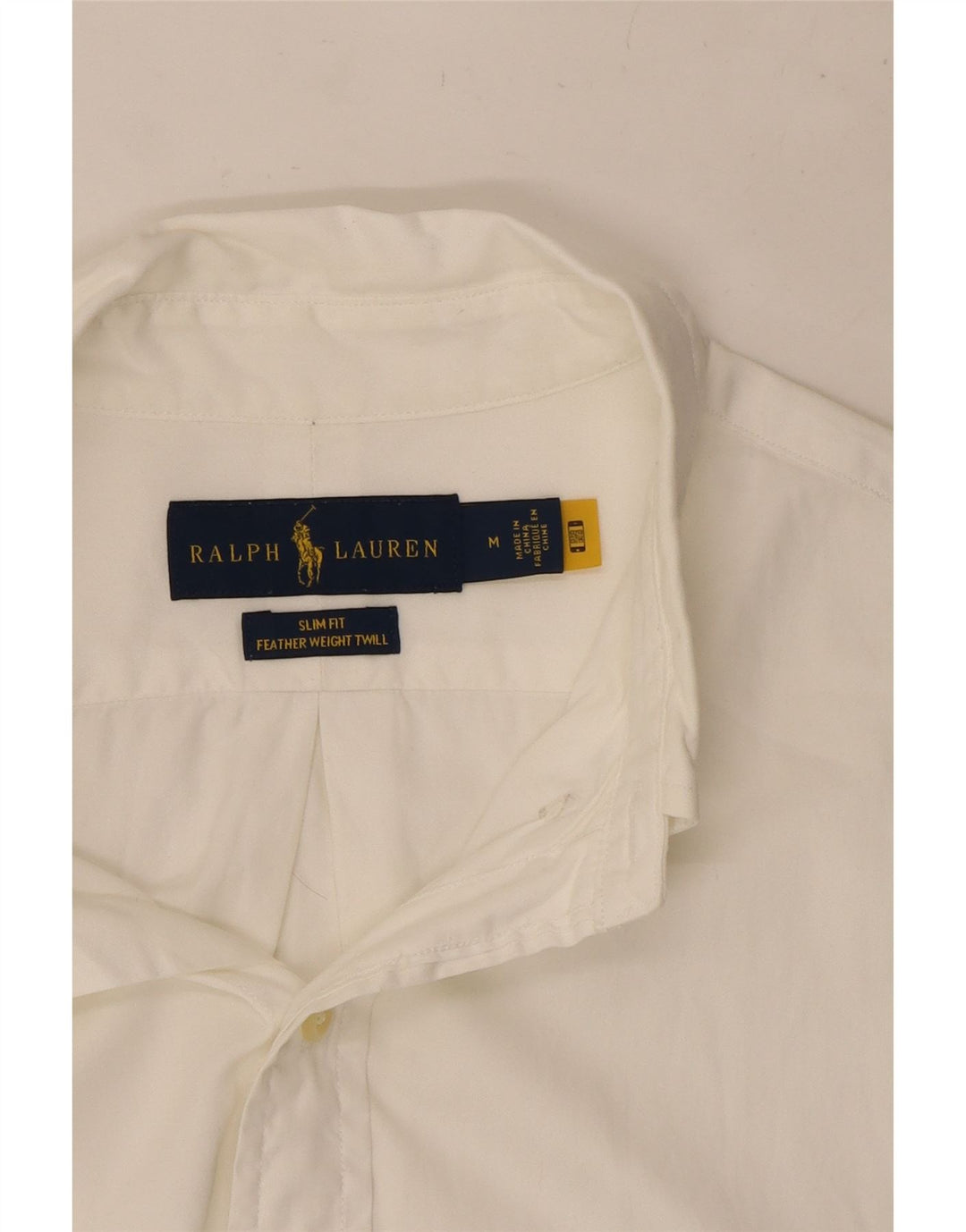 Koszula męska Ralph Lauren o dopasowanym kroju, średnia biała bawełna