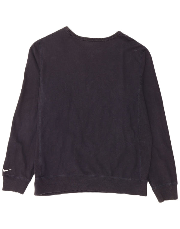 Męski sweter z grafiką NIKE, duży, granatowy