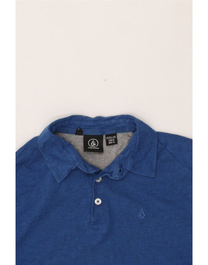 VOLCOM Boys Polo Shirt 11-12 Years Blue Vintage Volcom and Second-Hand Volcom from Messina Hembry 