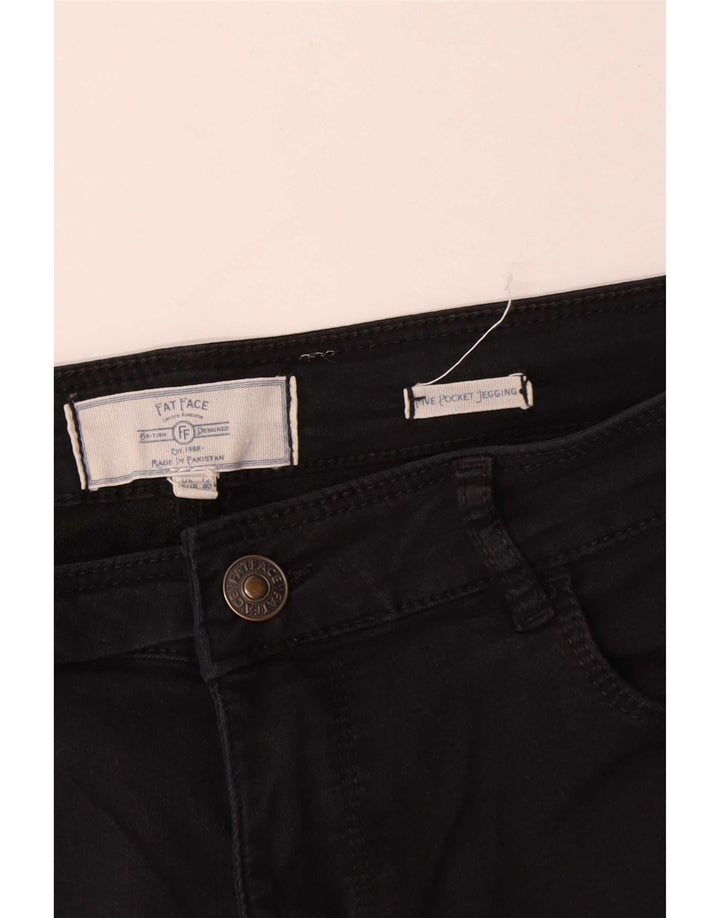 Damskie dżinsy Jegging Fat Face UK 12 Medium W32 L29 Czarna bawełna
