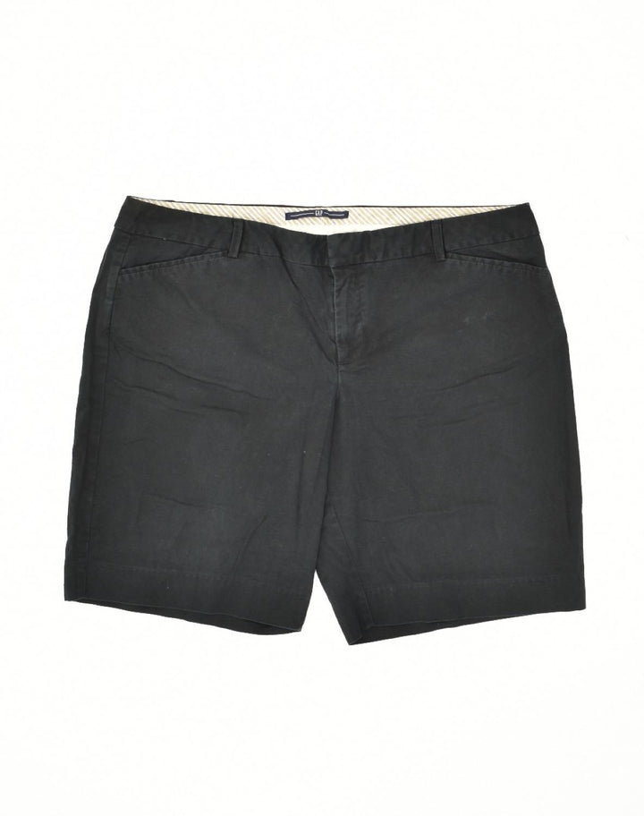 GAP Womens Casual Shorts US 14 XL W37 Black Cotton | Vintage Gap | Thrift | Second-Hand Gap | Used Clothing | Messina Hembry 