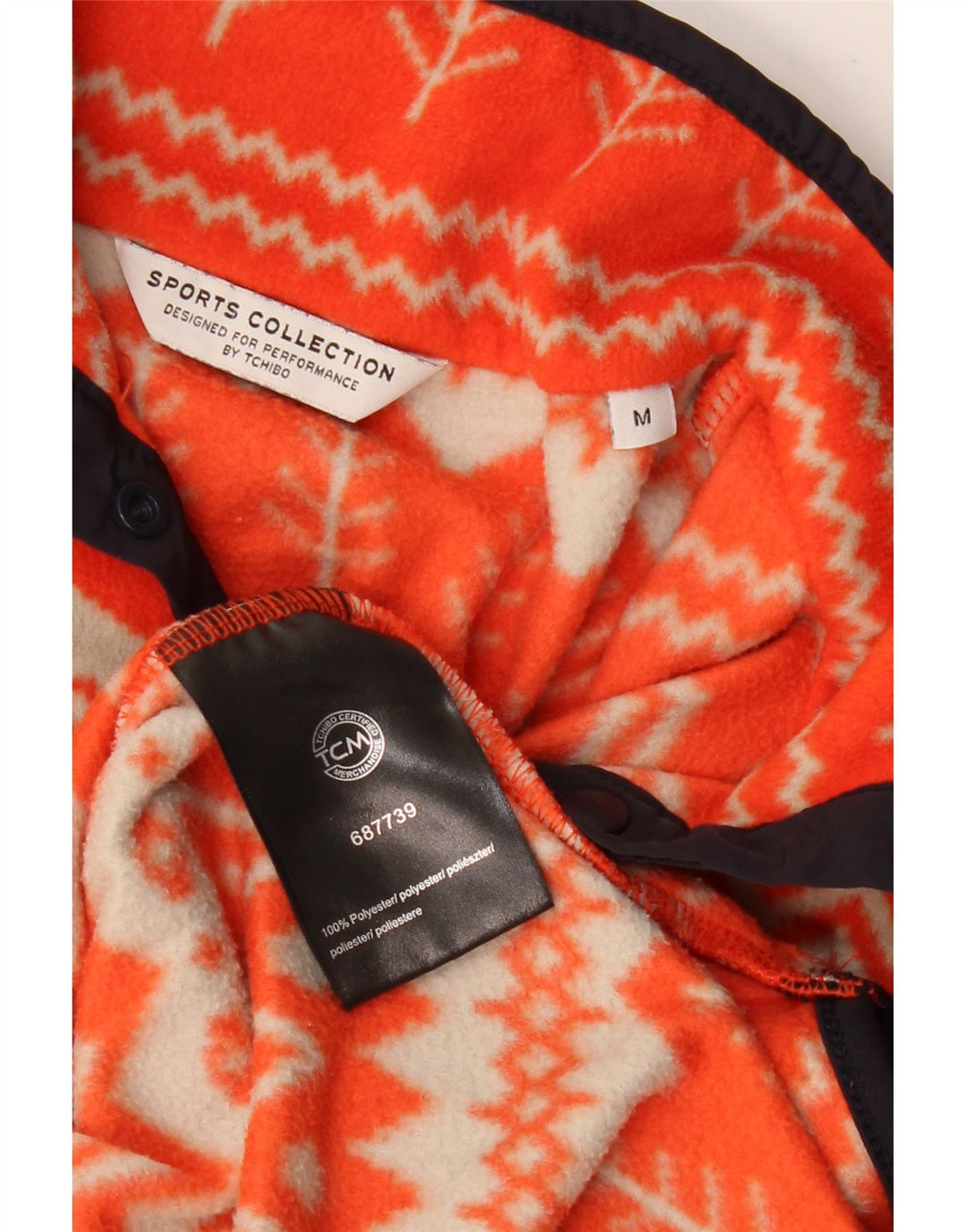 Damski sweter polarowy TCHIBO CERTIFIED MERCHANDISE UK 14, średni pomarańczowy