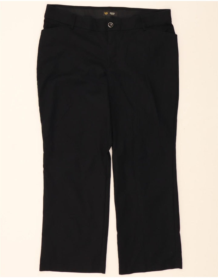 LEE Womens Mid Rise Regular Fit Casual Trousers W40 L30 Black Vintage Lee and Second-Hand Lee from Messina Hembry 