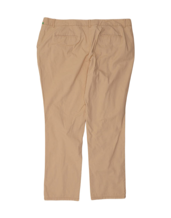 Spodnie damskie Boden Slim Chino UK 22 3XL W44 L32 Beżowa bawełna